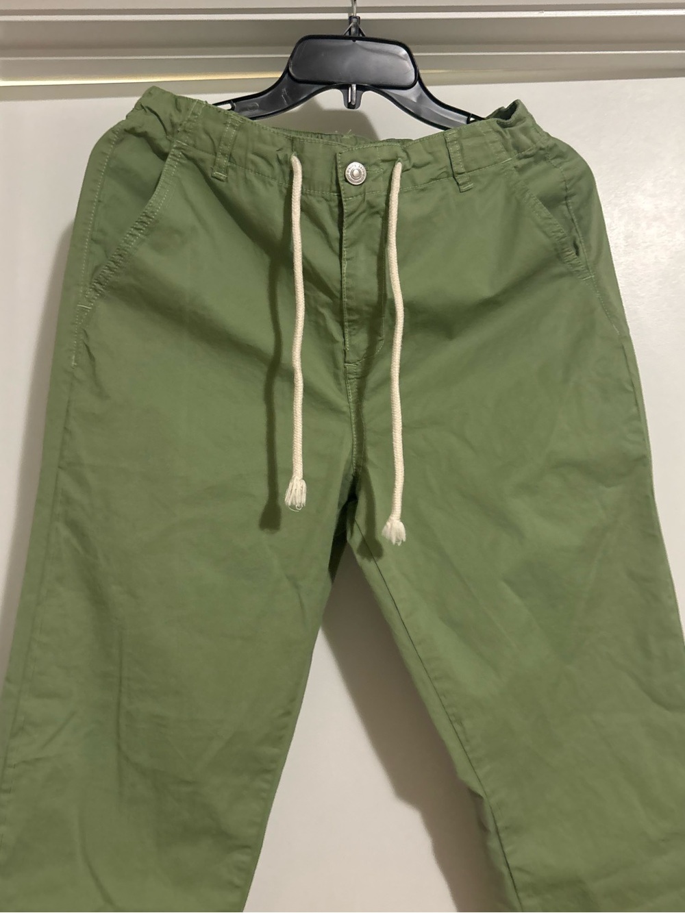 Kensie Olive Green Drawstring Chinos